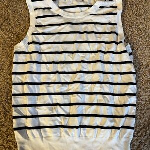 Ricki's Black and White Striped Vest